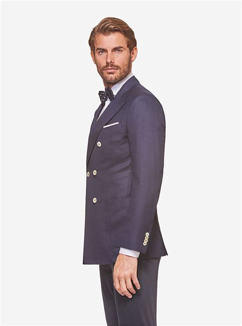 giacca doppiopetto burberry|Giacca sartoriale in lana (Navy) .